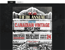 Tablet Screenshot of canadianvintagebicycleshow.com
